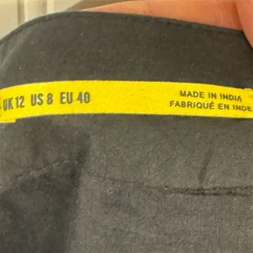 Maeve Anthropologie US 8 High Rise Pleated Black Cotton Shorts Boho Nautical