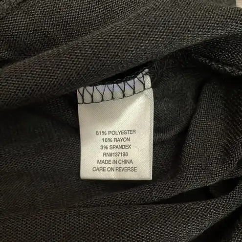 Ohmg NWT Oh MG Black Long Sleeve Scoop Neck Sweater with Sequins, Gems & Embroidery S