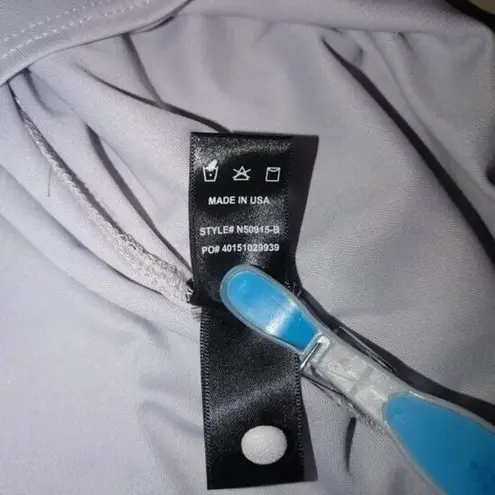 LuLu Small Gray Long Cuff Sleeve Wide Fit Dress Classic Simple Solid Size L