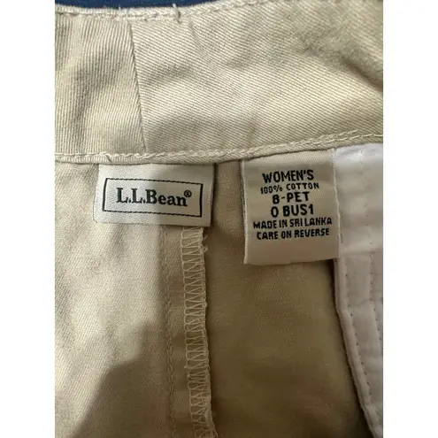 LL Bean Women's Size 8 Khaki Cotton A