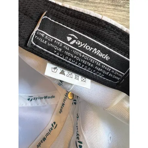 TaylorMade Baseball Cap Golf Hat Raised Spell out Strapback White OSFA Womens