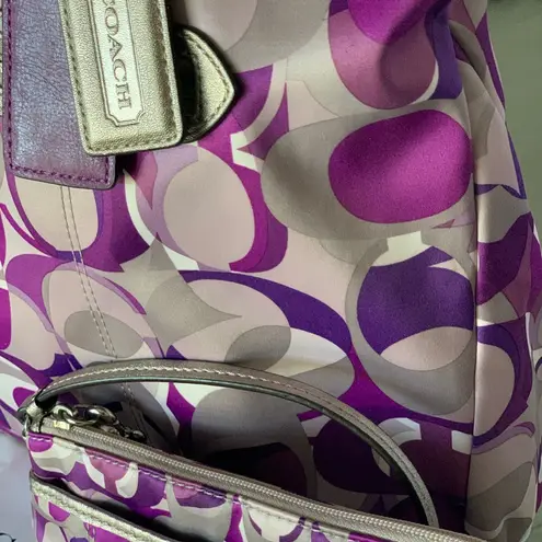 Coach RARE HTF  Daisy Signature Print Tote Bag & Wristlet Women's Bag Set