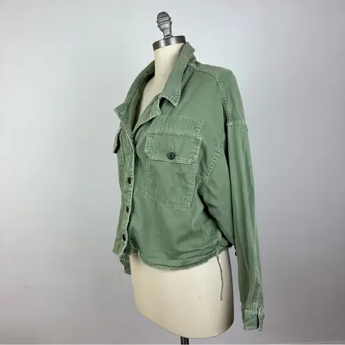 All Saints Olive Green Shirt Jacket