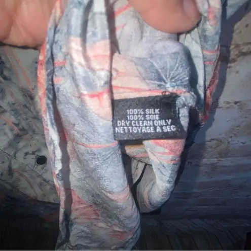 Tolani  Silk Sleeveless Shirt Dress Size Medium