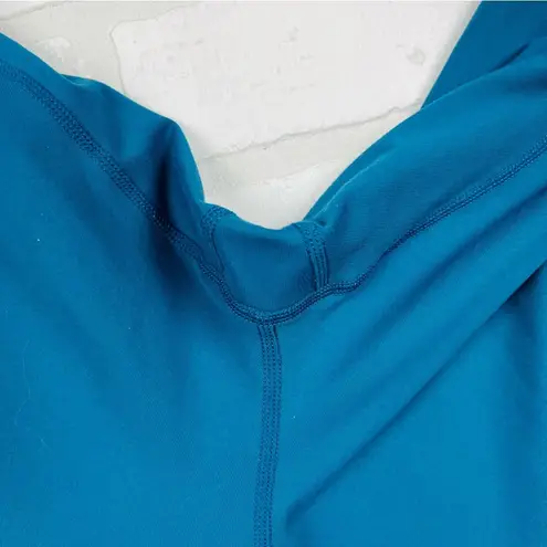 Vibrant Teal Size XXL Corsair Cropped Leggings Capris Teal with inside pocket Blue