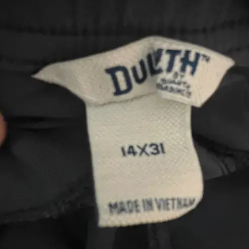 Duluth Trading Co Dry On The Fly Cargo Pant Women Size 14x31 Hiking Convertible Gray