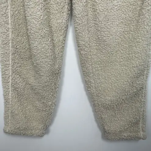 SKIMS Women's Teddy Fleece Lounge Beige Cozy Warm Joggers Pants Size 2X
