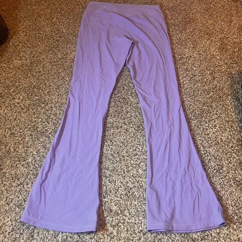 Sunzel Flare Leggings Yoga Pants High Waist Stretch Purple XL