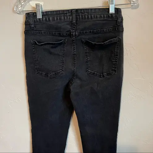 Harper Heritage Faded Black Mid Rise Skinny Jeans