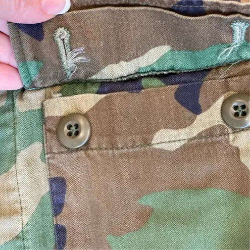 US Army Camo Jacket Military Camouflage Green M