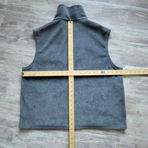 United States Olympic Committee Womens Gray Solid Full Zip Vest Jacket USA Sz XL