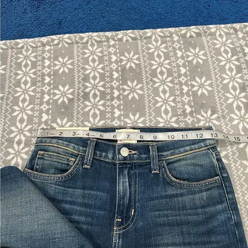 L'Agence NWT El Matador High Rise Slim Jeans Raw hem In Meridian Wash Size 24