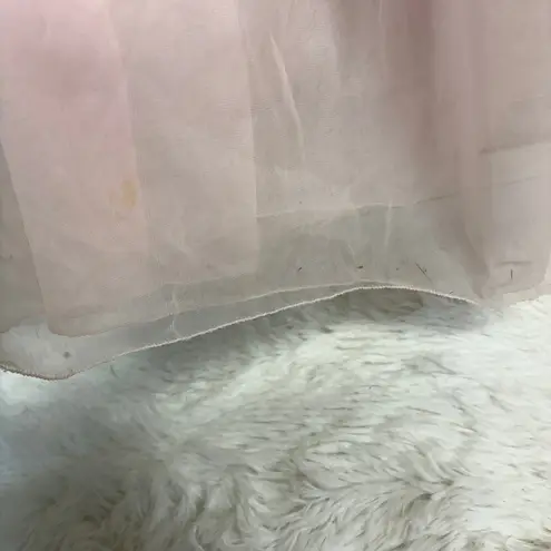 NWT Karmeta Vintage Pink Sheer Nylon Bed Jacket Capelet Slip Nightgown Size L Size L