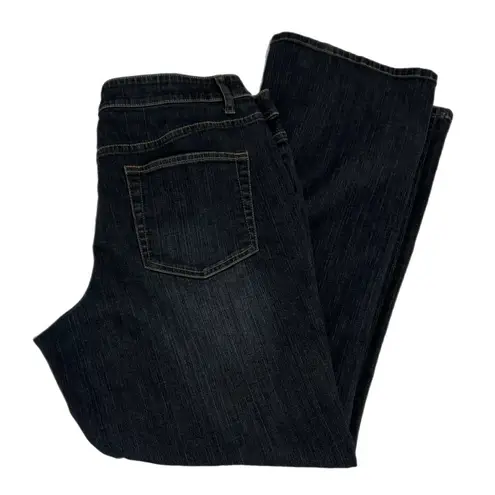 Coldwater Creek Womens Mid Rise Bootcut Jeans Dark Denim Pants Sz 14 Regular