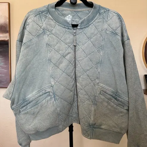 Pilcro and the Letterpress  Anthropologie Quilted Bomber Jacket Top Size M