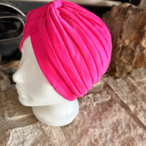 Source Unknown Fuchsia Turban Hat