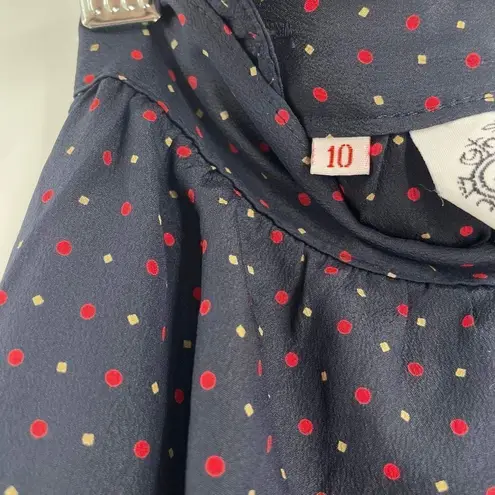 Vintage 90s The Villager Women's Patterned Pocket Maxi Skirt Navy Blue Size 10