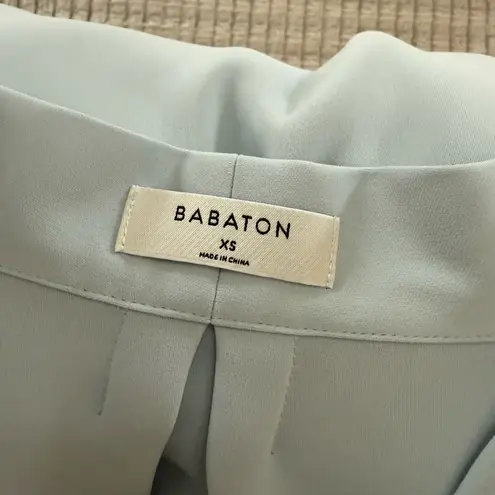 Babaton Aritzia Powder Blue Women's Power Long Sleeve Power Blouse