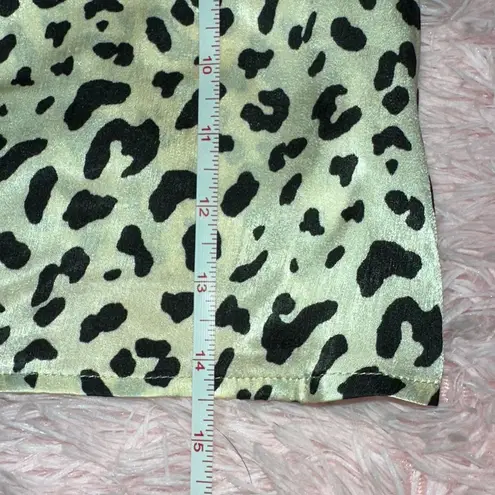 NWT thirty thirty Y2K Cheetah Leopard Print Bow Camisole Tank Top Medium