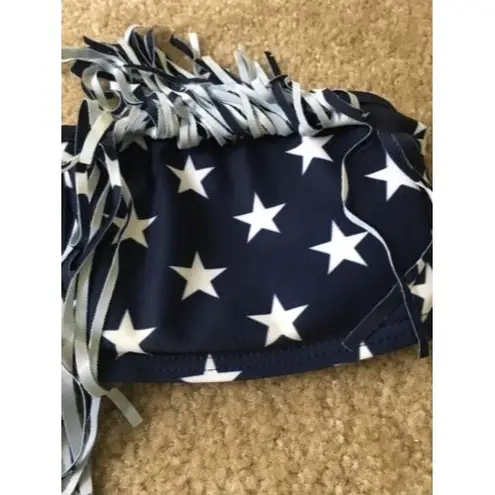 Melon Women's Star Print Swim Bra Top Strapless 1 Piece Size S Stringy