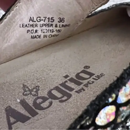 Alegria by PG Iridescent Mermaid Print Slip-On Clogs Women’s Size 36