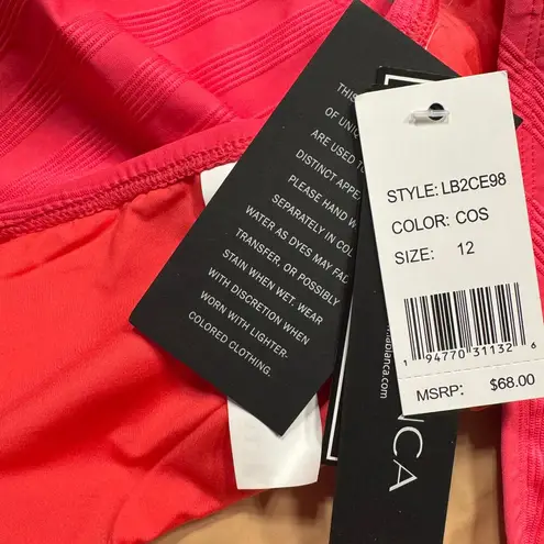 La Blanca SZ 12 Linea Costa Bikini Bottoms Lined Quick-Dry Textured High-Waisted