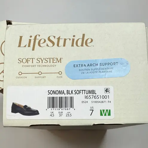 Life Stride Women's Sonoma Slip On Loafers with Buckle- Size 7 Wide