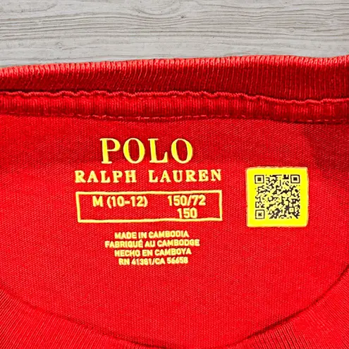 Ralph Lauren Polo Bear Red Christmas Long Sleeve Shirt