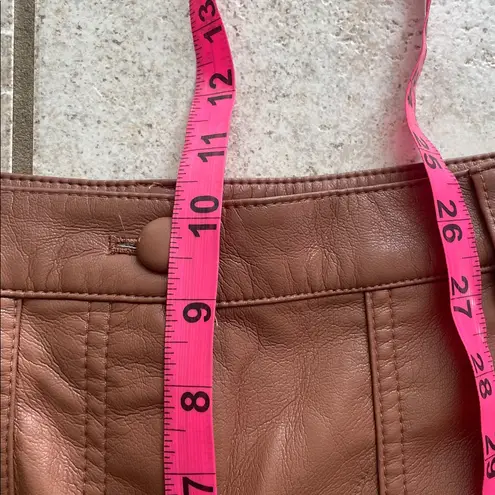 Wilfred Nocturne Vegan Leather Short Cognac Tan Size 2