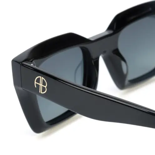 ANINE BING Indio Sunglasses in Black One Size New Womens Sunnies