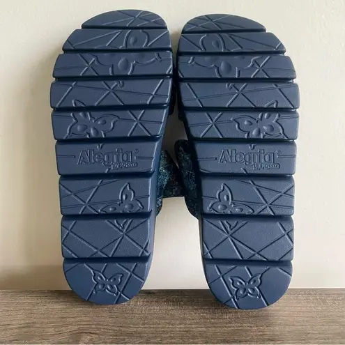 Alegria Sage Rose's Blue Quilt Women's Slide Size 38 aka 8-8.5 #B1676