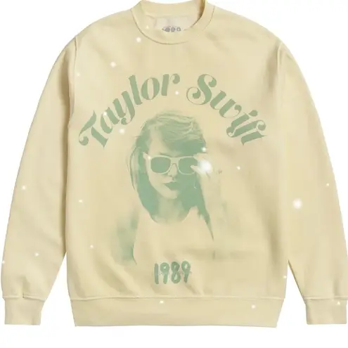 Taylor Swift From The Vault Light Yellow 1989 Taylor's Version Crewneck M