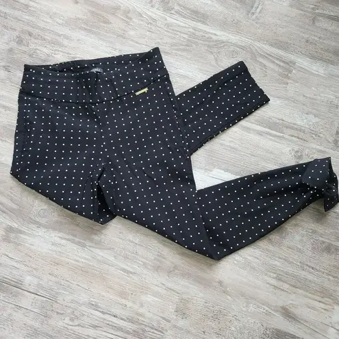 Roz & Ali Spandex Slimming Polka Dot Classic Ankle Pedal Pusher Pant Women 8P