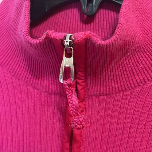 Ralph Lauren  Active LRL Women Half Zip Cotton Shirt Pink. Size L