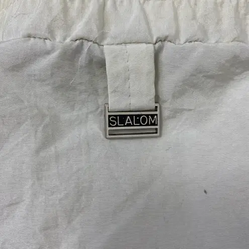Slalom vintage new with tags women 12 DuPont supplex w/zeppel rain repeller white ski pants vintage