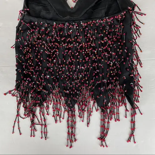 Glamour Costumes Beaded String Two Piece Dance Black