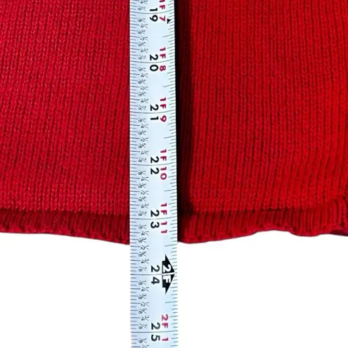 Vintage Crystal Kobe Snowman Patch Red Christmas Cardigan Size L Ugly Sweater Size M