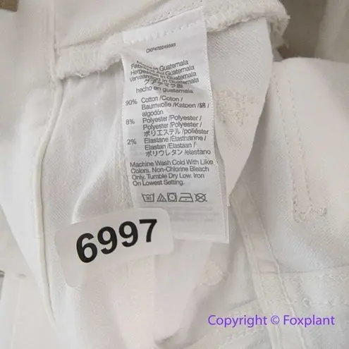 Madewell NEW  Kick Out Crop Jeans in pure‎ white, 24