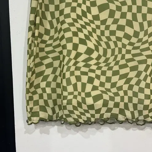 Daisy Street Geometric Mesh Skirt Size UK 10 / US 6 Funky Y2K