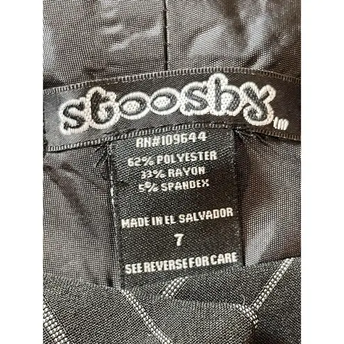 Stooshy Black White Pin Stripe Flare Career Dressy Size 7 Pants NWT