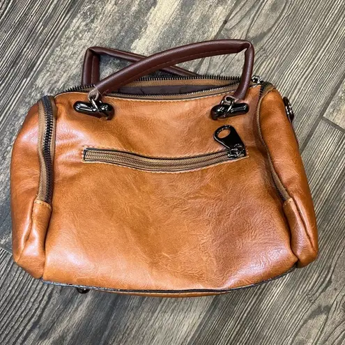 Vegan Leather Handbag Tan