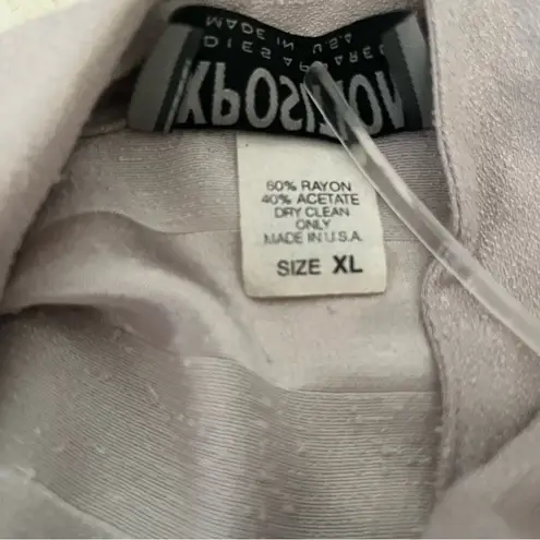 VINTAGE Taupe Pantsuit 3 Piece Pants Tank Shirt Sleeve Over Shirt Size XL