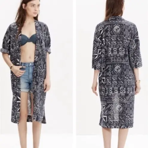 Madewell  Inkspell Indigo Kimono Jacket