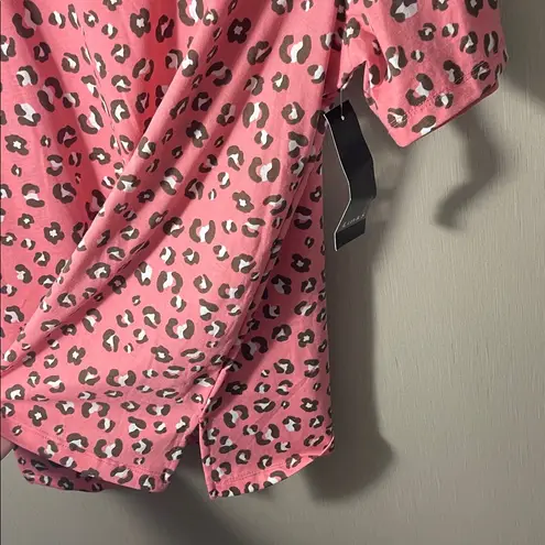 Link NWT medium Pink brown Leopard Print Lace - Image 4