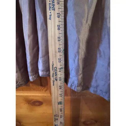 Lipsy London Dress Size 14 Brown Beige Dip Dye V Neck Frill Party 1005 SILK