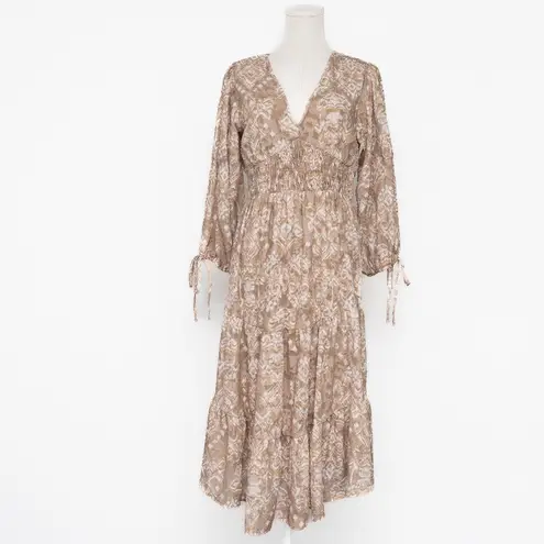 cupio V Neck Smocked Dress