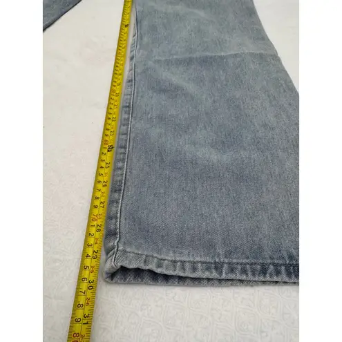 Distressed Graphic Jeans Ripped Mom Jeans High Waist Denim Pants L Blue Size 12