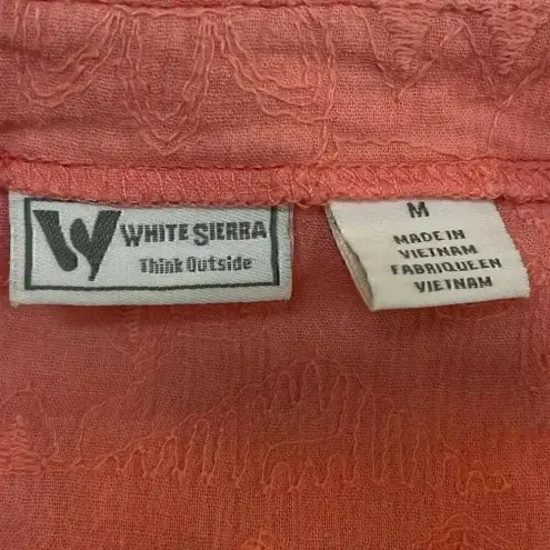 White Sierra ‎ Peach Lightweight Casual 100% Cotton Top