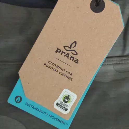 prAna Layna Brami Adjustable Sports Bra Sage Camo Green Yoga Barre S New