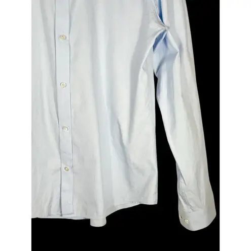 COS  Lightweight Blue Unisex Button Down Shirt 15.5/ Medium Oversized 100% Cotton